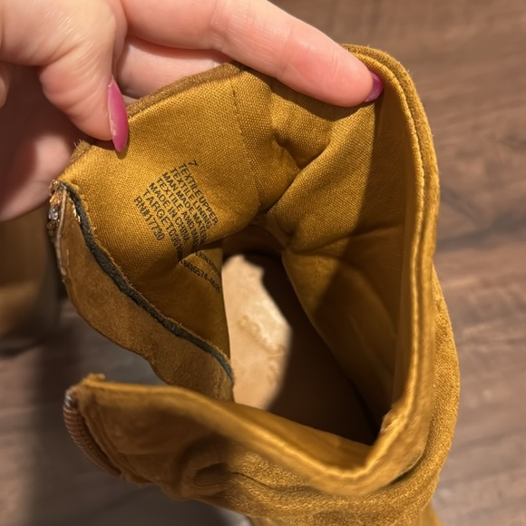 Brown Camel Scrunchie Booties - Picture 5 of 5